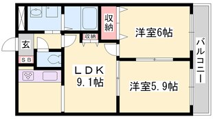 御着駅 徒歩19分 1階の物件間取画像